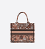 Powder Pink Dior Jardin Magique Embroidery Small D Book Tote - Leather Women's Handbag - Bagsfits