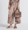Powder Pink Dior Jardin Magique Embroidery Small D Book Tote - Leather Women's Handbag - Bagsfits