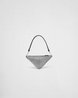 PRD Triangle Satin Mini-Bag With Crystals - Leather Women's Handbag - Bagsfits