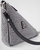 PRD Triangle Satin Mini-Bag With Crystals - Leather Women's Handbag - Bagsfits