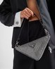 PRD Triangle Satin Mini-Bag With Crystals - Leather Women's Handbag - Bagsfits