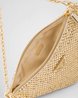 PRD Triangle Satin Mini-Bag With Crystals - Leather Women's Handbag - Bagsfits