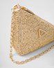 PRD Triangle Satin Mini-Bag With Crystals - Leather Women's Handbag - Bagsfits
