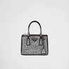 PRD Galleria Satin Mini-Bag With Crystals - Leather Women's Handbag - Bagsfits
