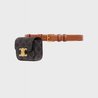 Belt Bag Triomphe Belt In Triomphe Canvas And Calfskin - Leather Women Belt