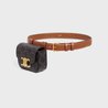 Belt Bag Triomphe Belt In Triomphe Canvas And Calfskin - Leather Women Belt