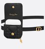 Black Caro Belt With Removable Pouch - Leather Women Belt