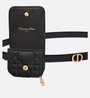 Black Caro Belt With Removable Pouch - Leather Women Belt