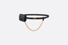 Black Caro Belt With Removable Pouch - Leather Women Belt