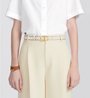Black & Latte 30 Montaigne Reversible Belt - Leather Women Belt