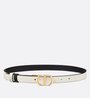 Black & Latte 30 Montaigne Reversible Belt - Leather Women Belt