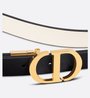 Black & Latte 30 Montaigne Reversible Belt - Leather Women Belt