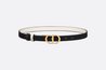 Black & Latte 30 Montaigne Reversible Belt - Leather Women Belt