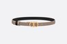 Hazelnut and Black 30 Montaigne Reversible Belt - Leather Women Belt