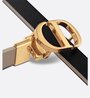 Hazelnut and Black 30 Montaigne Reversible Belt - Leather Women Belt