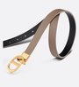 Hazelnut and Black 30 Montaigne Reversible Belt - Leather Women Belt