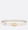 Gold-Tone and Latte 30 Montaigne Reversible Belt - Leather Women Belt