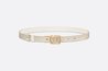 Gold-Tone and Latte 30 Montaigne Reversible Belt - Leather Women Belt