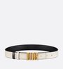 Black & Latte D-Fence Reversible Belt - Leather Women Belt