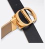 Hazelnut and Black 30 Montaigne Reversible Belt - Leather Women Belt