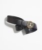 Calfskin & Gold-Tone Metal Belt - Leather Women Belt