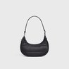 Black Medium Ava Bag With Celine Strap In Quilted Nylon - Leather Women's Handbag - Bagsfits