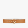 Brown Leather Reversible Belt - Leather Women's Belts - Bagsfits
