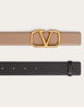 Reversible Vlogo Signature Belt In Shiny Calfskin 30MM - Leather Women's Belts - Bagsfits