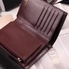 Black Grained Calfskin Classic Flap Wallet - Gold-tone Hardware - Leather Women's Wallet
