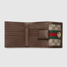 Brown GG Ophidia French Flap Wallet - Leather Women's Wallet - Pursefit
