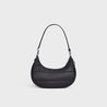 Black Medium Ava Bag With Celine Strap In Quilted Nylon - Leather Women's Handbag - Bagsfits