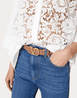 Reversible Vlogo Signature Belt In Shiny Calfskin 30MM - Leather Women's Belts - Bagsfits