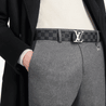 Initiales Reversible Belt Damier Cobalt - Leather Men's Belt