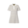 Python-Effect Monogram Jacquard Polo Dress - Women's Clothes - Bagsfits