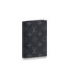 Passport Cover Monogram Eclipse Canvas Leather Wallet - Leather Men's Wallet - Bagsfits