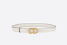 Latte Ultrasoft Calfskin Saddle Belt - Leather Women Belt