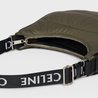Khaki Medium Ava Bag With Celine Strap In Quilted Nylon - Leather Women's Handbag - Bagsfits