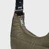 Khaki Medium Ava Bag With Celine Strap In Quilted Nylon - Leather Women's Handbag - Bagsfits