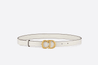 Latte Ultrasoft Calfskin Saddle Belt - Leather Women Belt