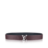 Initiales Reversible Taurillon - Leather Men's Belt