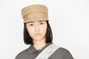 Gray CD Embroidery Shoulder Strap