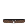 Initiales Reversible Monogram Macassar - Leather Men's Belt