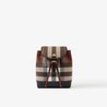 Check Micro Backpack - Leather Women's Backpack - Bagsfits