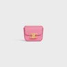 Flamingo Mini Triomphe In Shiny Calfskin - Leather Women's Handbag - Bagsfits
