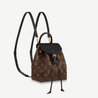 Montsouris BB Monogram Canvas Colored Leather Backpack - Leather Backpack