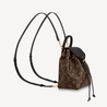 Montsouris BB Monogram Canvas Colored Leather Backpack - Leather Backpack