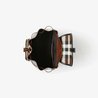 Check and Leather Backpack - Leather Women's Backpack - Bagsfits