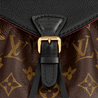 Montsouris BB Monogram Canvas Colored Leather Backpack - Leather Backpack
