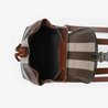Check Micro Backpack - Leather Women's Backpack - Bagsfits