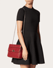 Medium Rockstud Spike Nappa Leather Bag - Leather Women's Handbag - Bagsfits